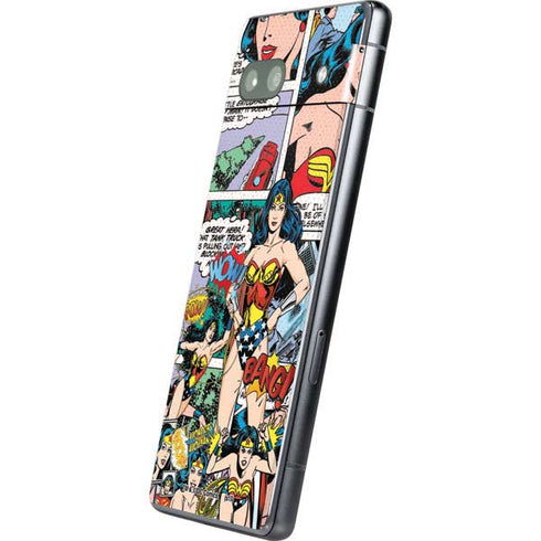DC Comics Wonder Woman Comic Blast Google Pixel 7a Skin